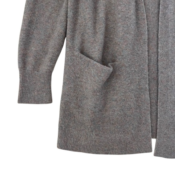 Madewell Coziest Yarn Merino Wool Alpaca Blend Open Front Walker Cardigan SZ M - Picture 4 of 11